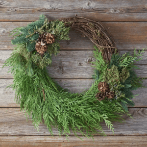 fresh christmas wreath