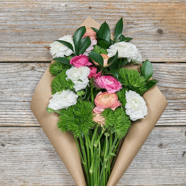 pink and white flowers